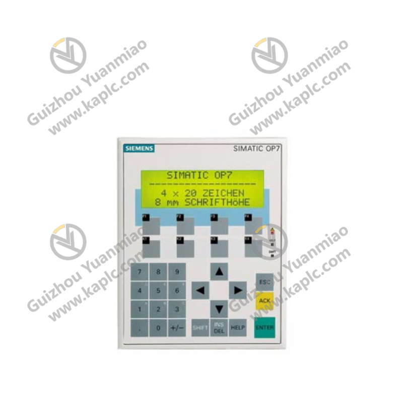 SIEMENS 6AV3607-1JC20-0AX1 Operator Panel